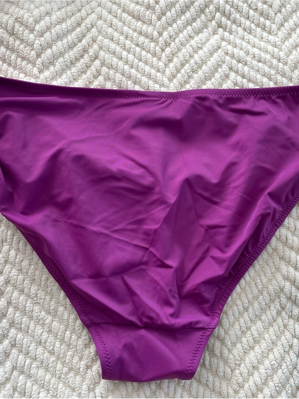 Purple Ruched Side Bikini Bottoms - Picture 7 of 8